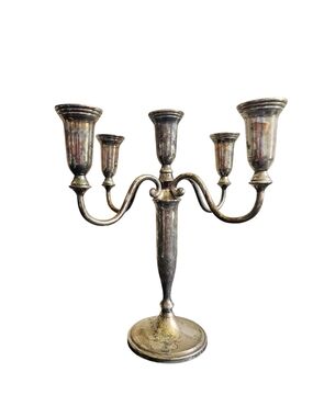 Vintage Godinger Adjustable  Candelabra 12.5" Tall